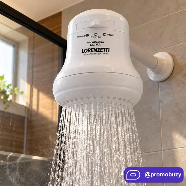 Chuveiro Maxi Ducha Ultra Branco 5500W Lorenzetti
