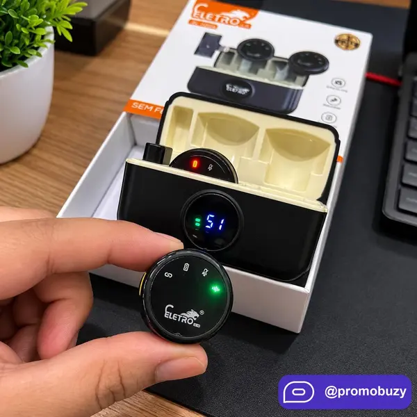 Microfone Lapela Sem Fio iOS