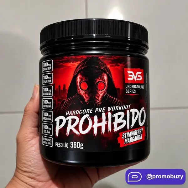 Prohibido Pré Treino 360g morango