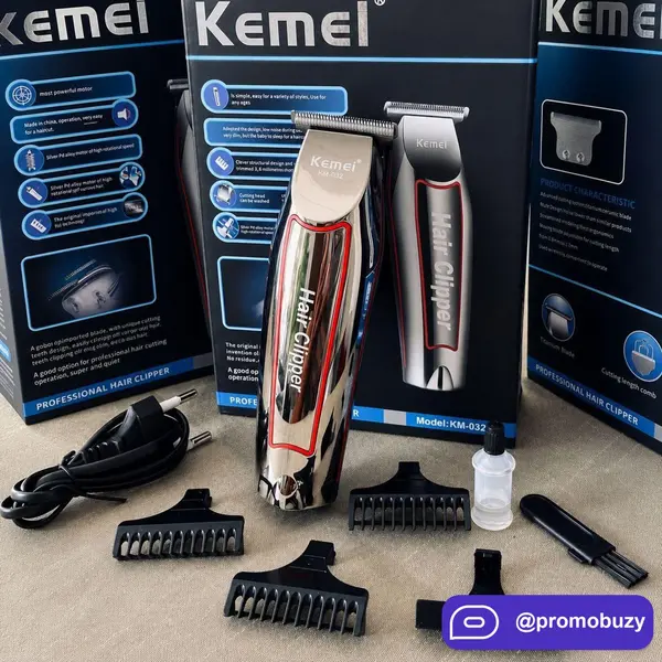 Maquina Acabamento Kemei - Cabelo Barba Sem Fio