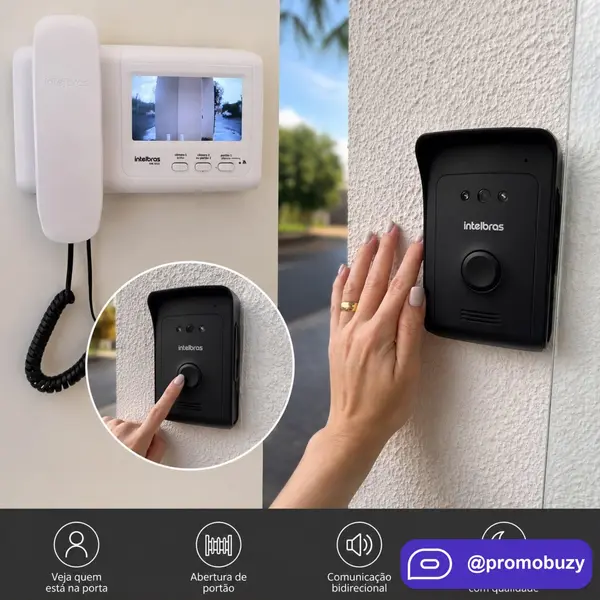 Kit Vídeo Porteiro Intelbras Ivr 1010