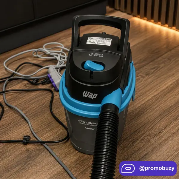 Aspirador De Pó E Líquido Portátil Wap Gtw Compact 1400w 5,5L 220V