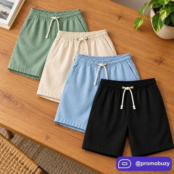 Kit 4 Shorts Masculino Bermuda Linho