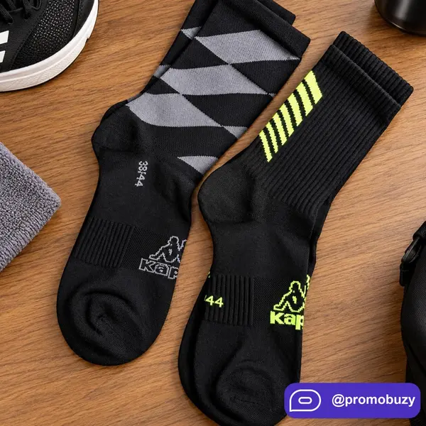 Meia Kappa Esportiva Next Corrida Poliamida