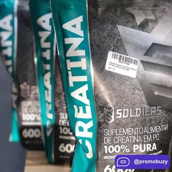 Creatina Monohidratada 600g Soldiers Nutrition 100% Pura