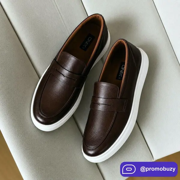 Sapato Loafer Masculino Mocassim Couro (2 CORES)