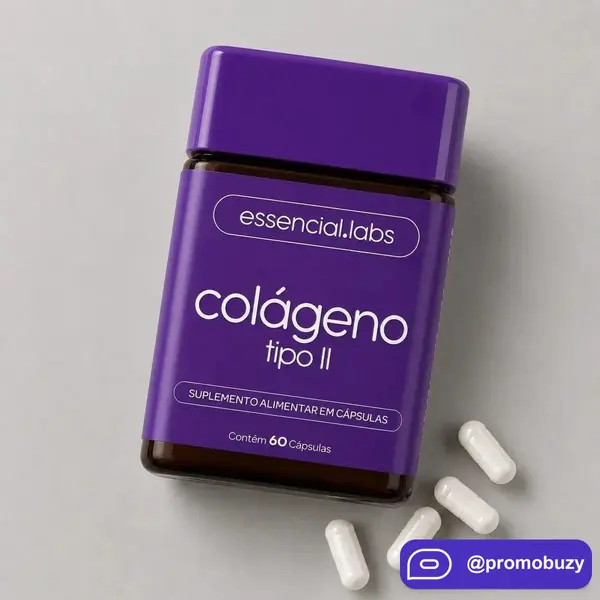 Kit com 2 Colágeno Tipo 2 45mg 60 Caps Essencial Labs