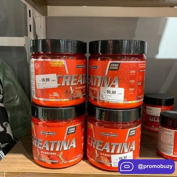 Creatina Hardcore Integralmédica Sabor Morango | 350g